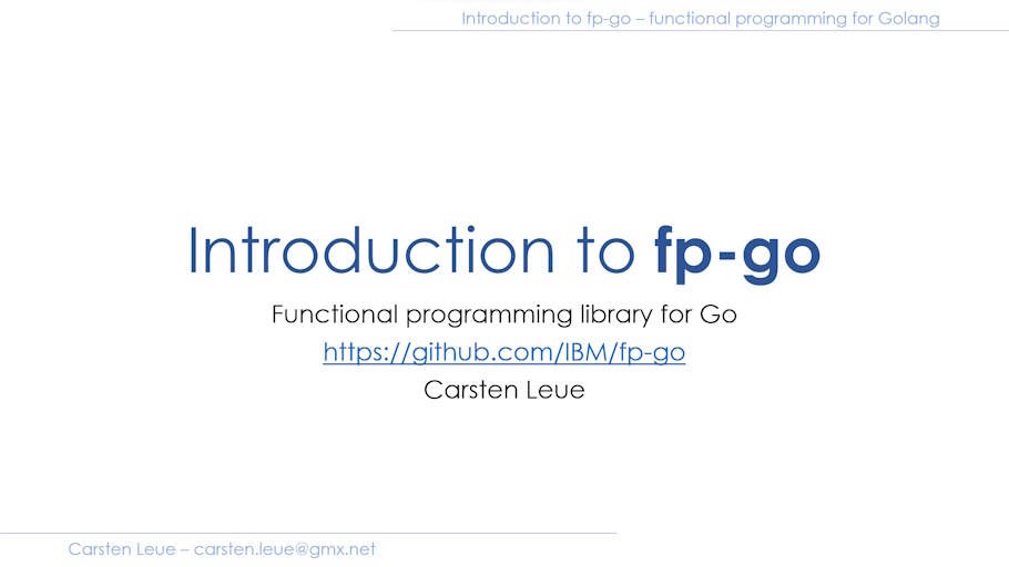 introduction to fp-go